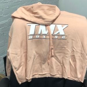 Cropped female hoodie